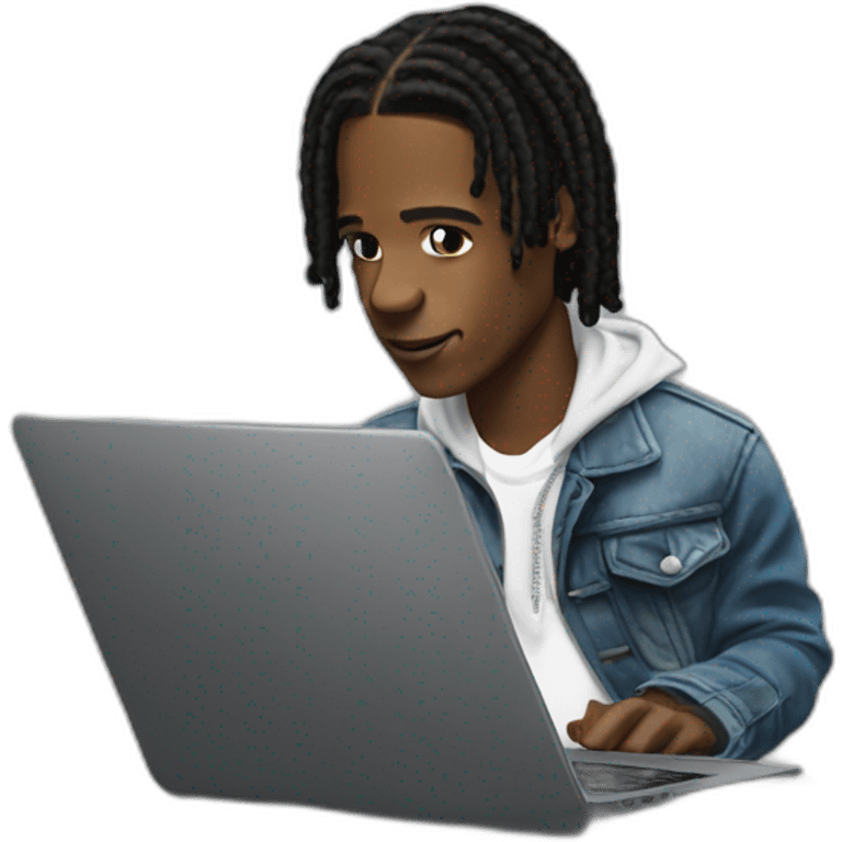 Asap Rocky on Laptop emoji