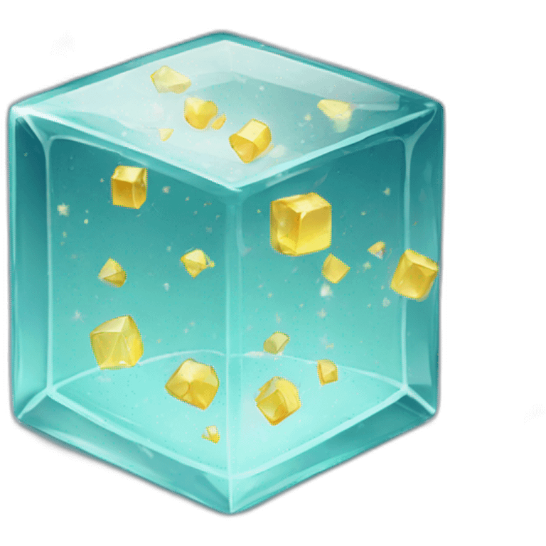 glass blocks with sparkles emoji