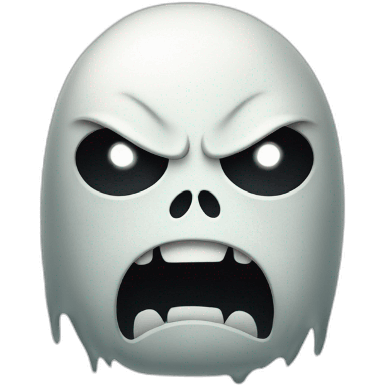 A angry ghost emoji