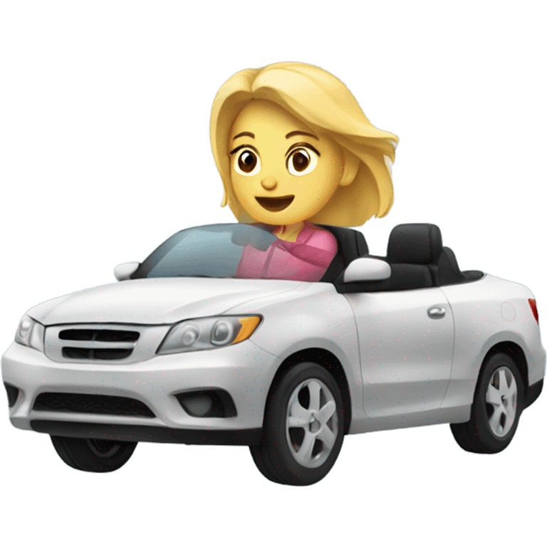 Woman driving emoji