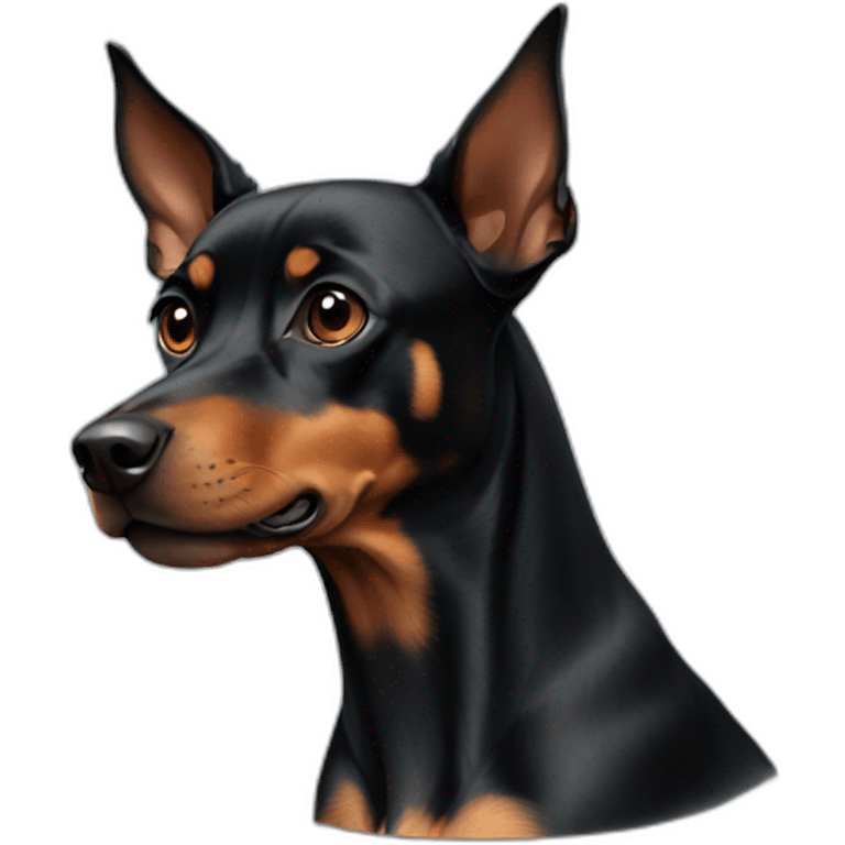 Black pinscher emoji