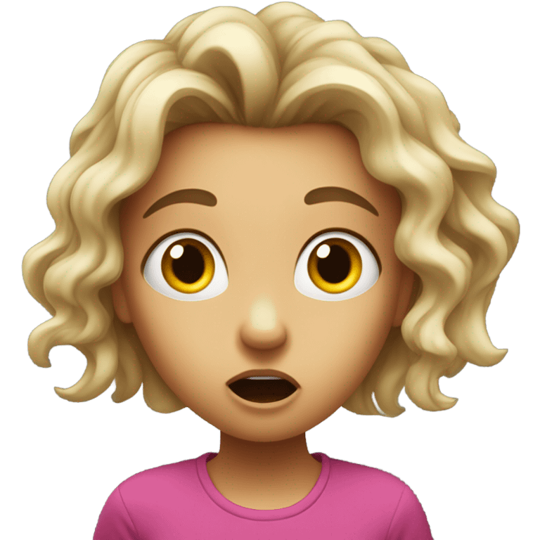 shocked little girl emoji