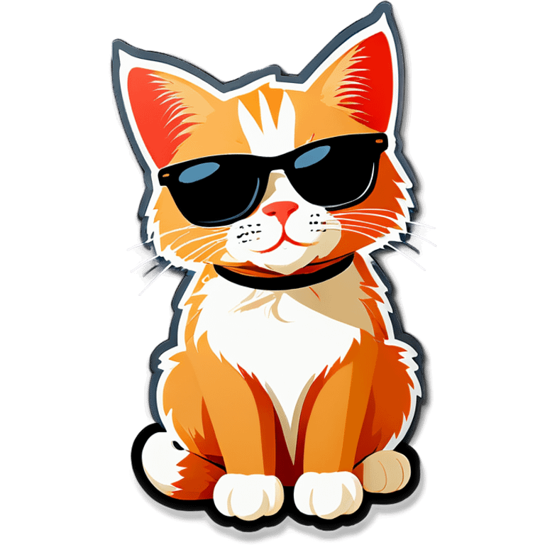 Cat with sunglasses emoji