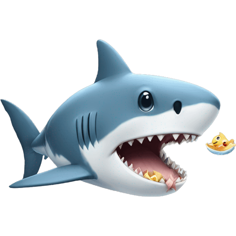 Shark eating a baby emoji