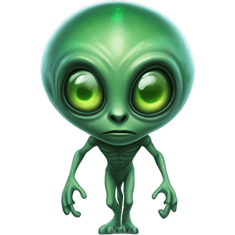 leader alien from mars attacks, front and back emoji