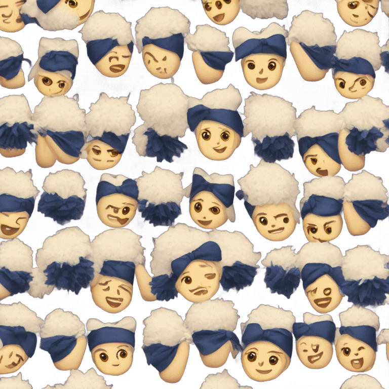 cheerleader pom poms emoji