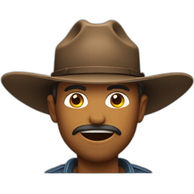 cowboy drooling emoji