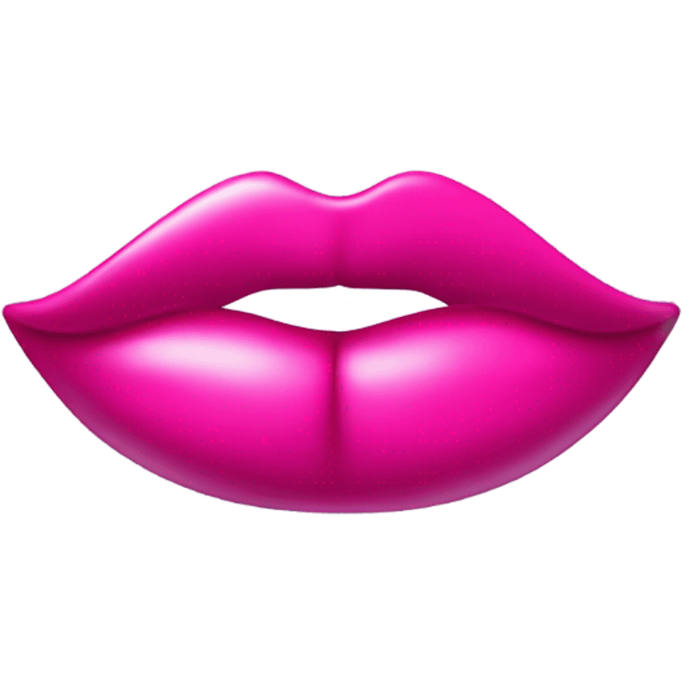 Pink lipstick mark emoji