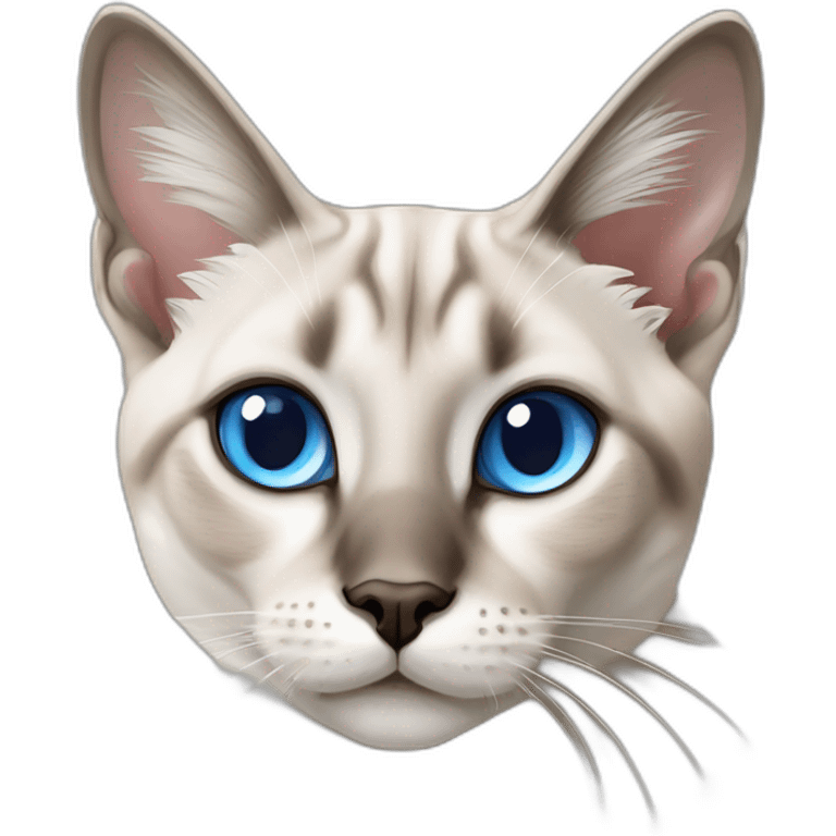 blue eyes Lynx point siamese cat emoji