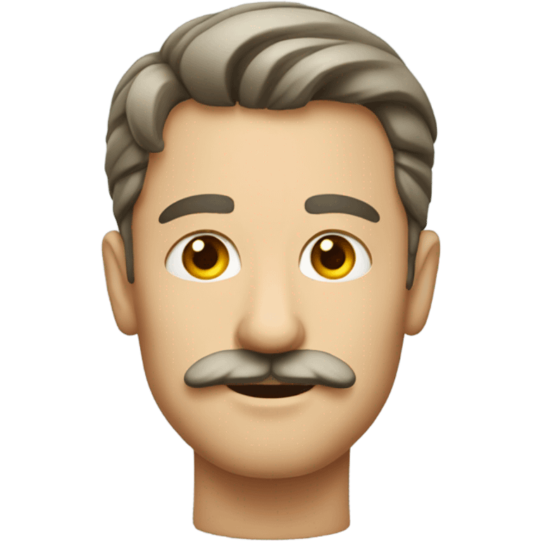 German with little mustache emoji