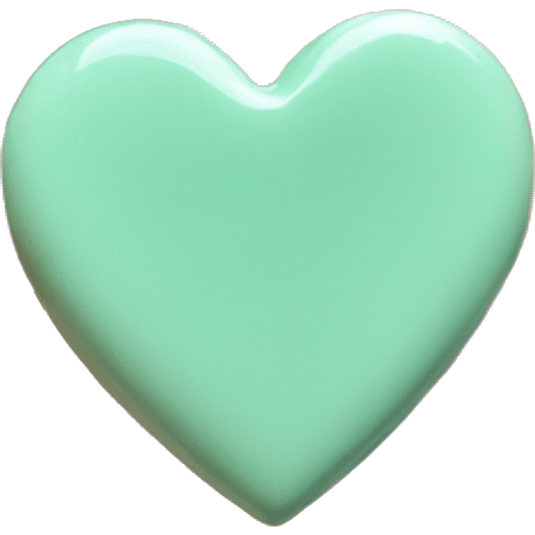 mint green colored heart emoji