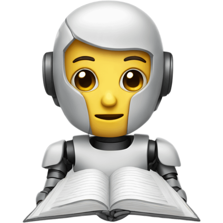 cute robot writer emoji