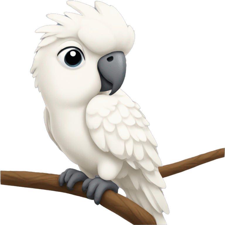 Sad cockatoo emoji