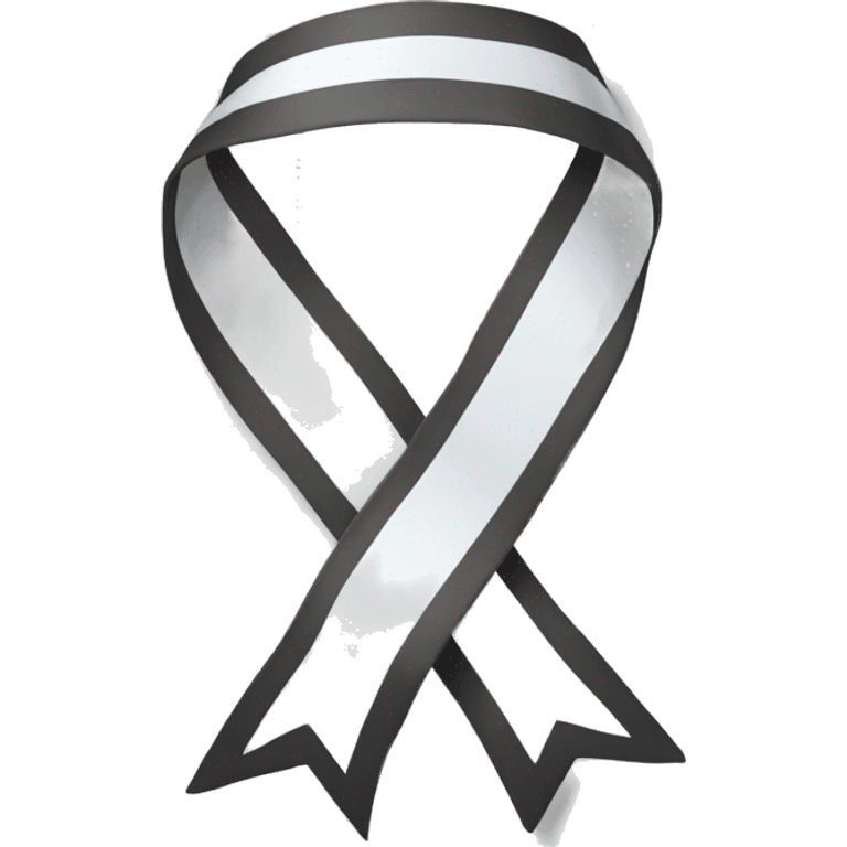 White ribbon  emoji