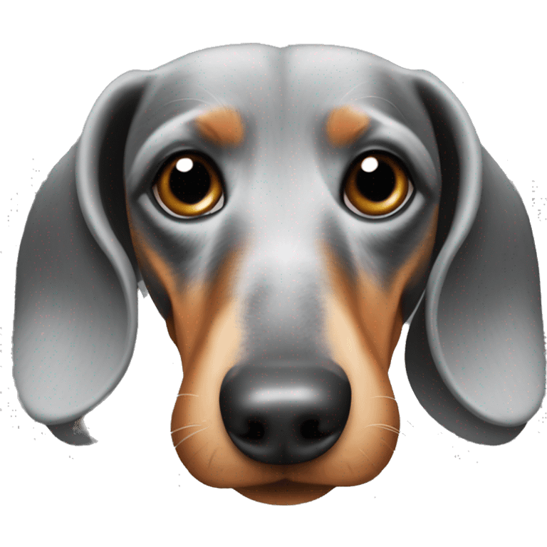 Dachshund with greying muzzle emoji