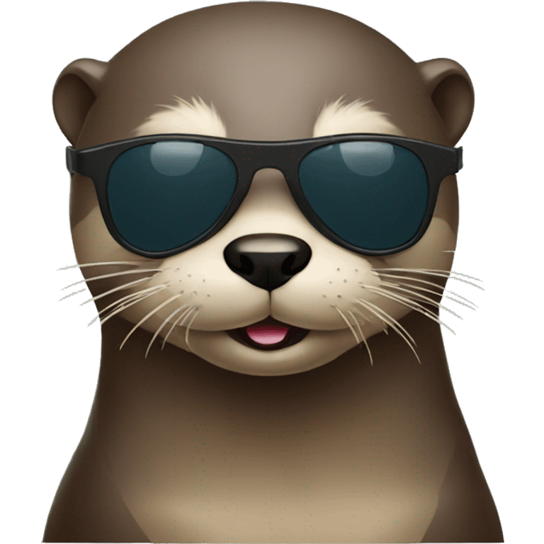 otter whit sunglasses emoji