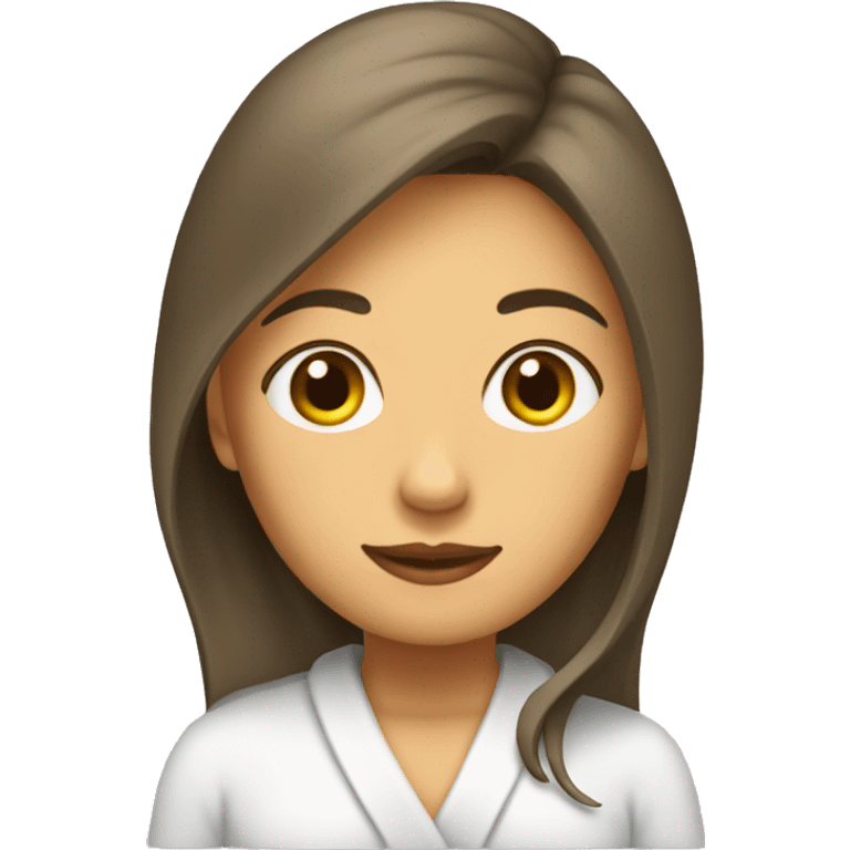 Mujer en toalla  emoji