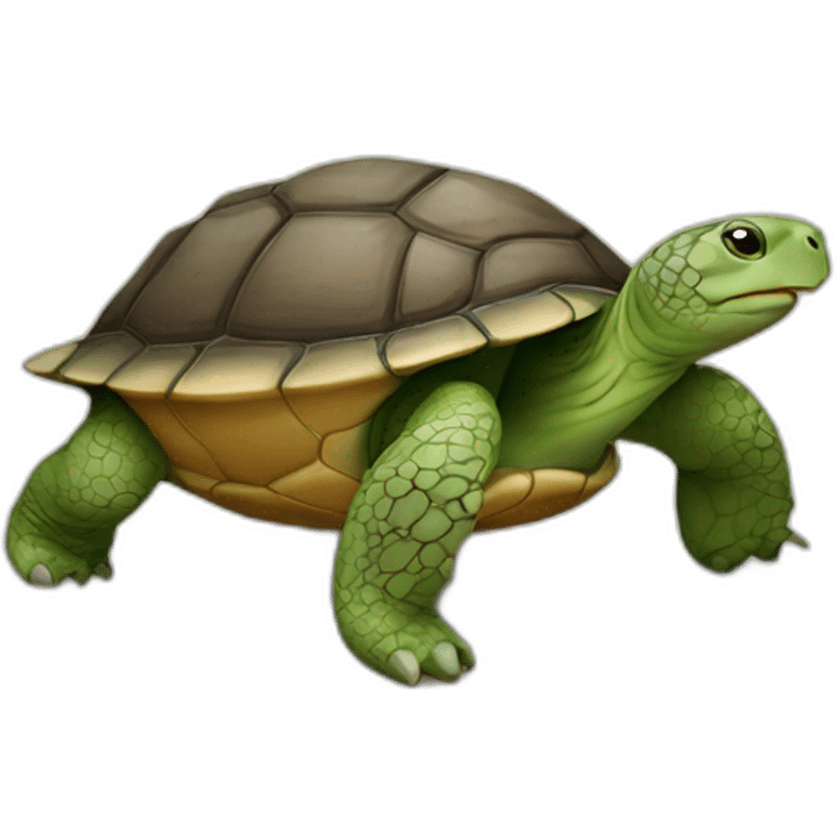 Ours sur une tortue emoji