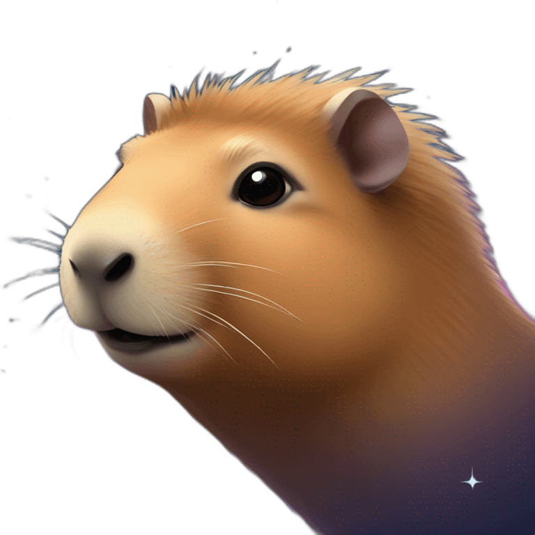 Capybara in space emoji