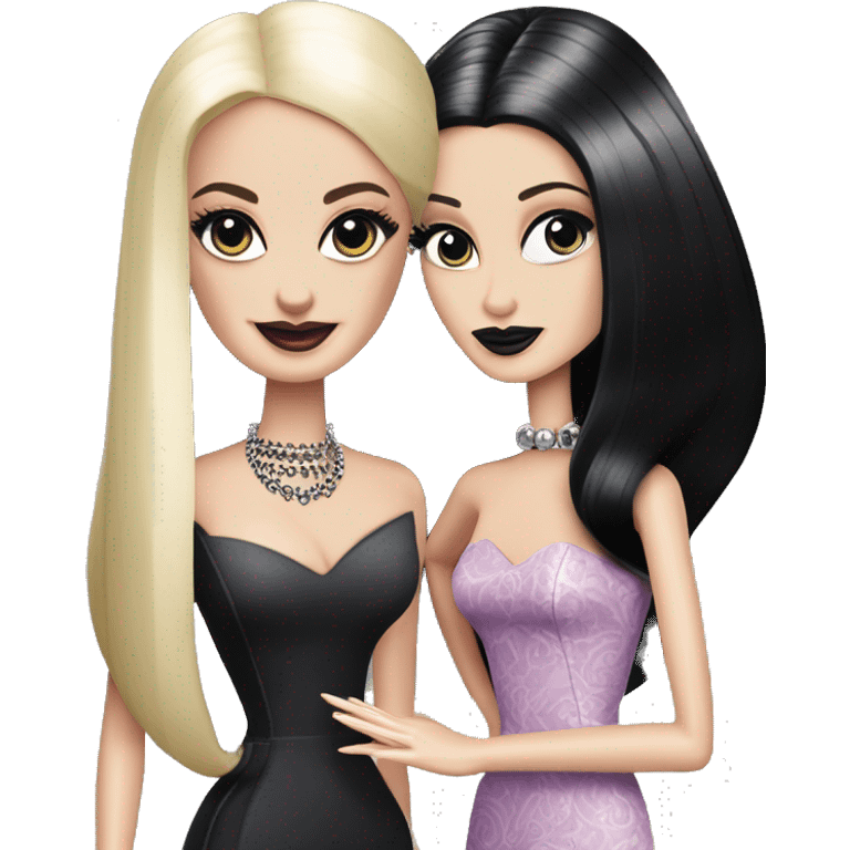 Palm Beach Breeze Barbie Morticia Addams emoji