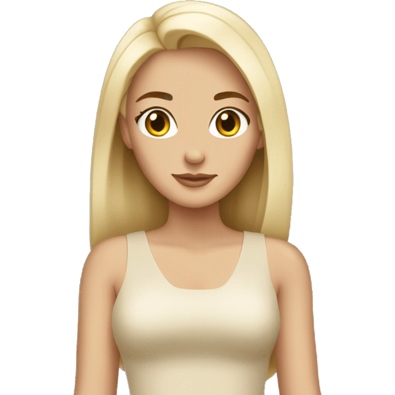 Beige Dress white girl emoji