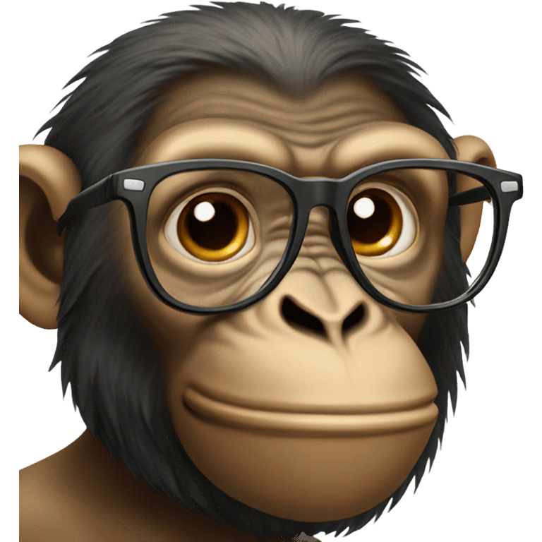 ape with glasses emoji