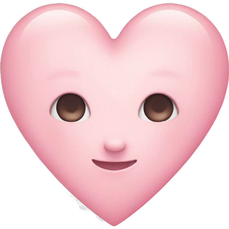 Pastel baby pink heart  emoji