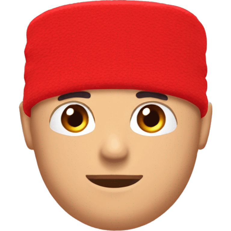 red sport sweatband emoji