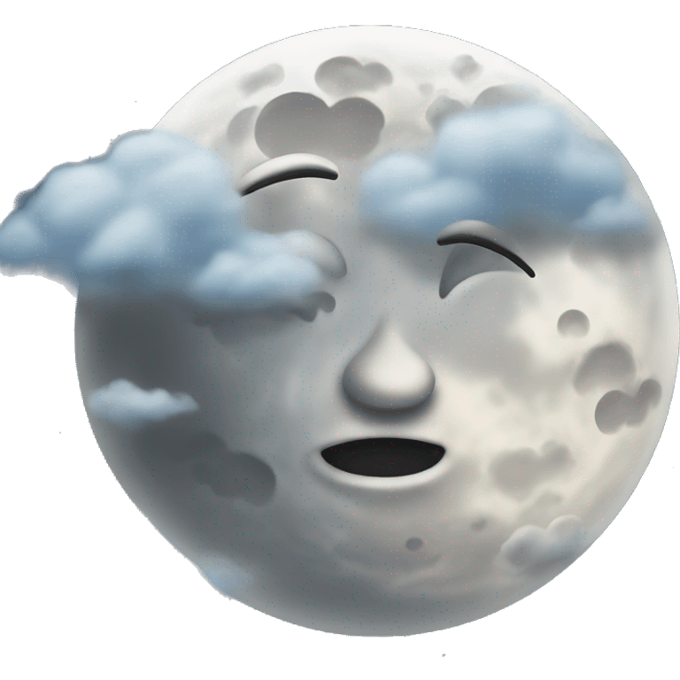 moon in clouds emoji