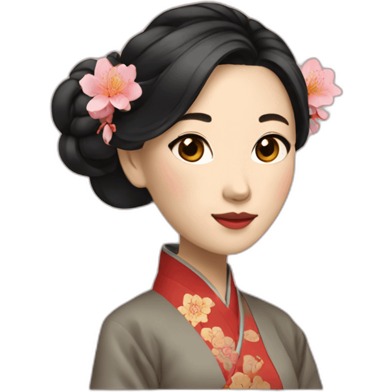 aesthetic chinese woman emoji