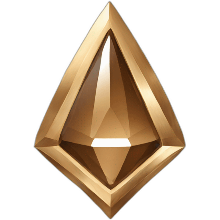 insignia de diamante bronce emoji