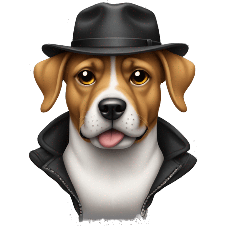 Dog gangster  emoji