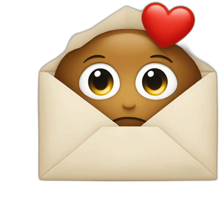 Coeur avec la lettre a emoji