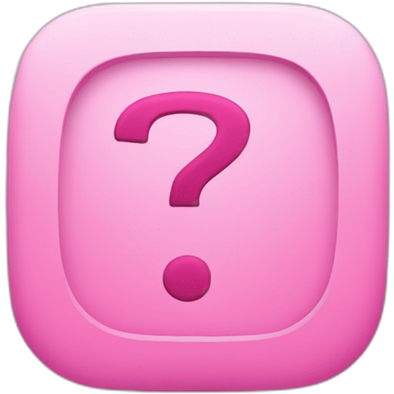 question answer - symbols are pink emoji