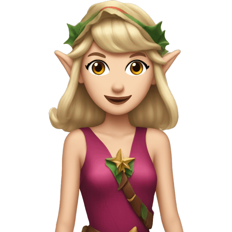 taylor swift as an elf emoji