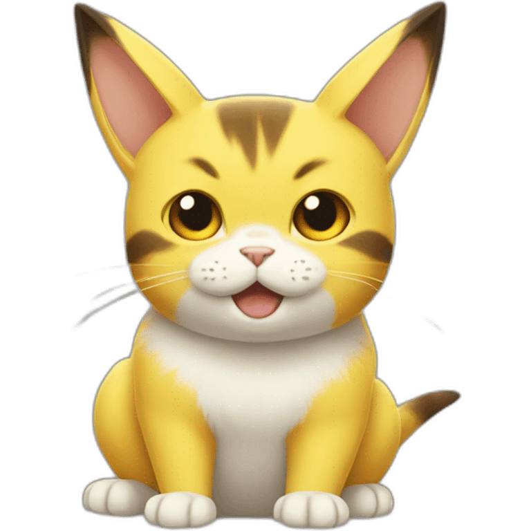 Cat pikachu emoji