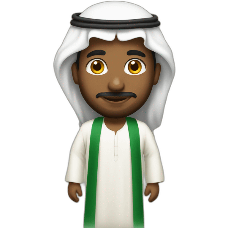 Saudi Man with Saudi clothes emoji