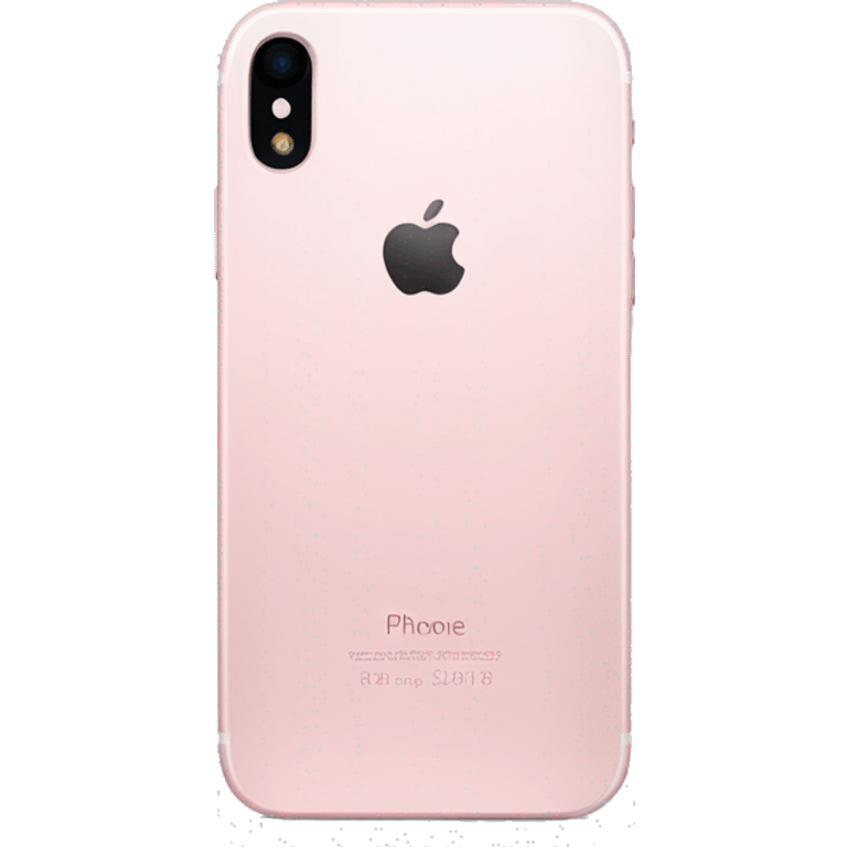 Light Pink iPhone rear view emoji