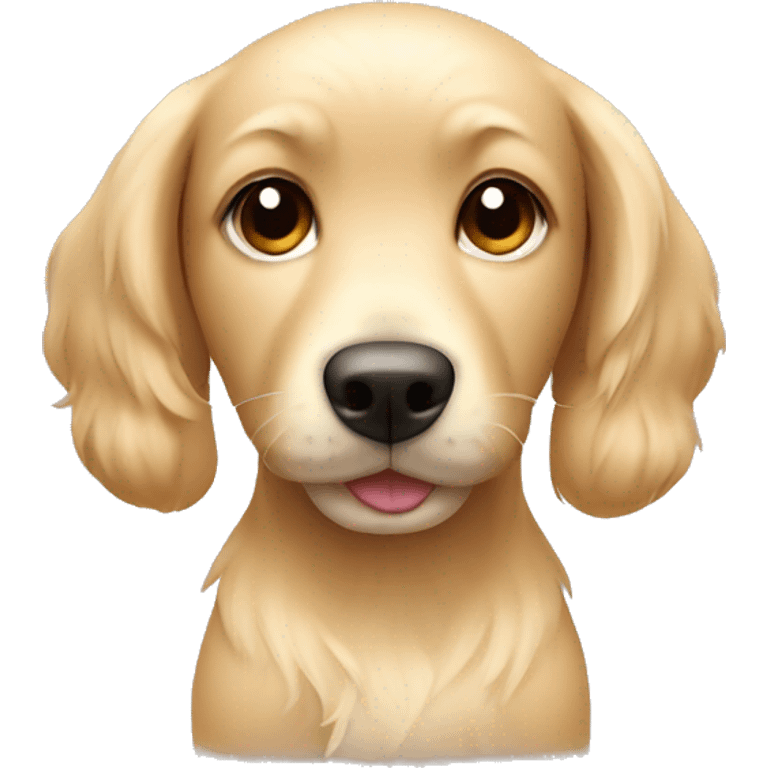 cute dog blonde emoji