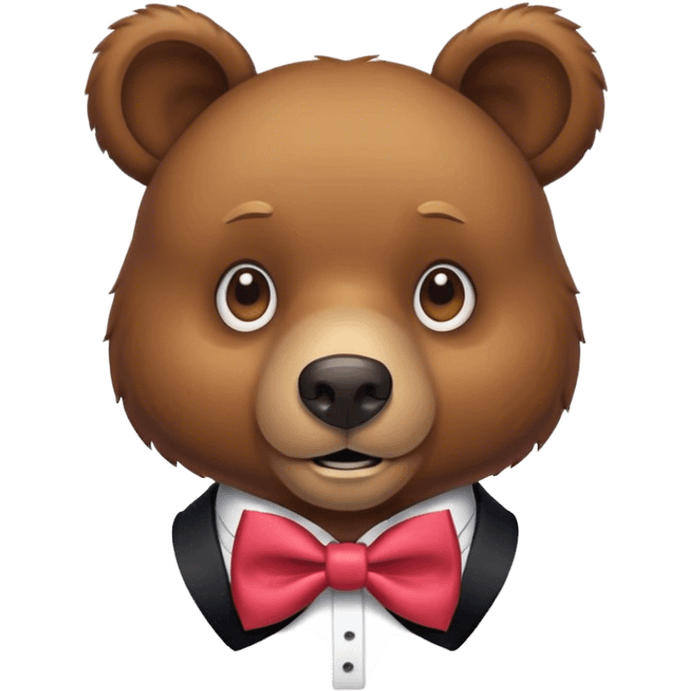 Bear with bows emoji