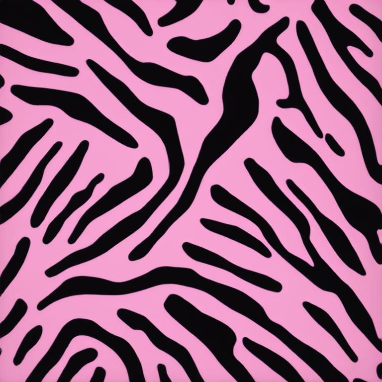 pink and black zebra print flip phone emoji