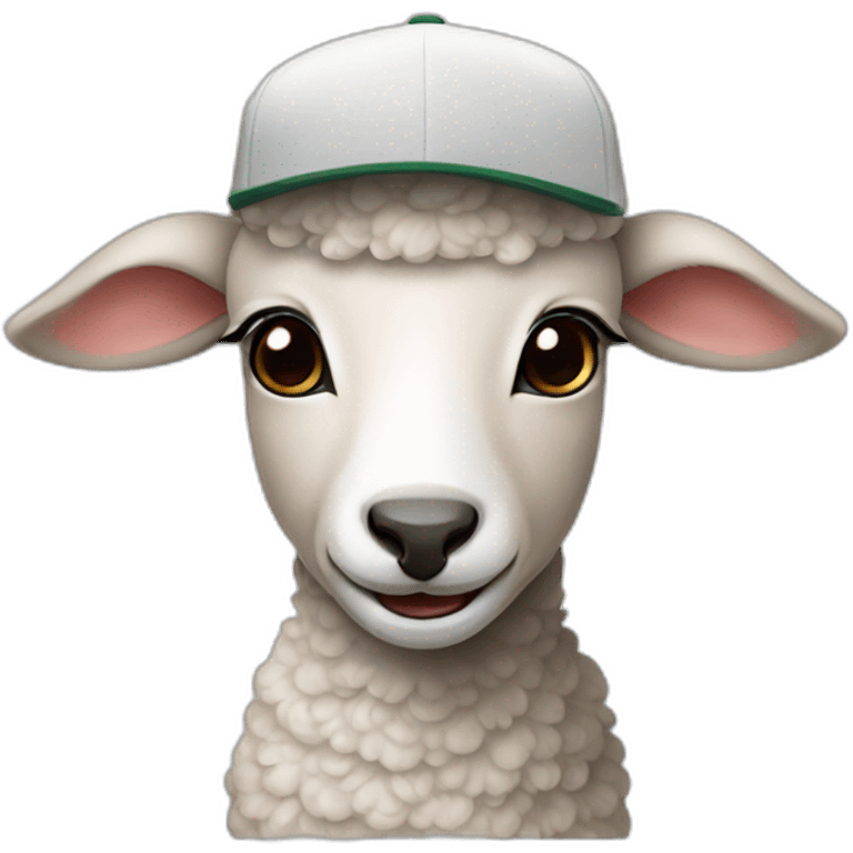 lamb in a cap emoji