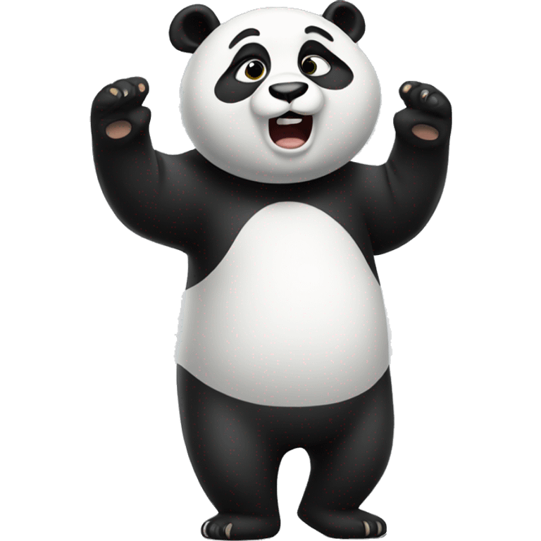 Panda shrugging emoji