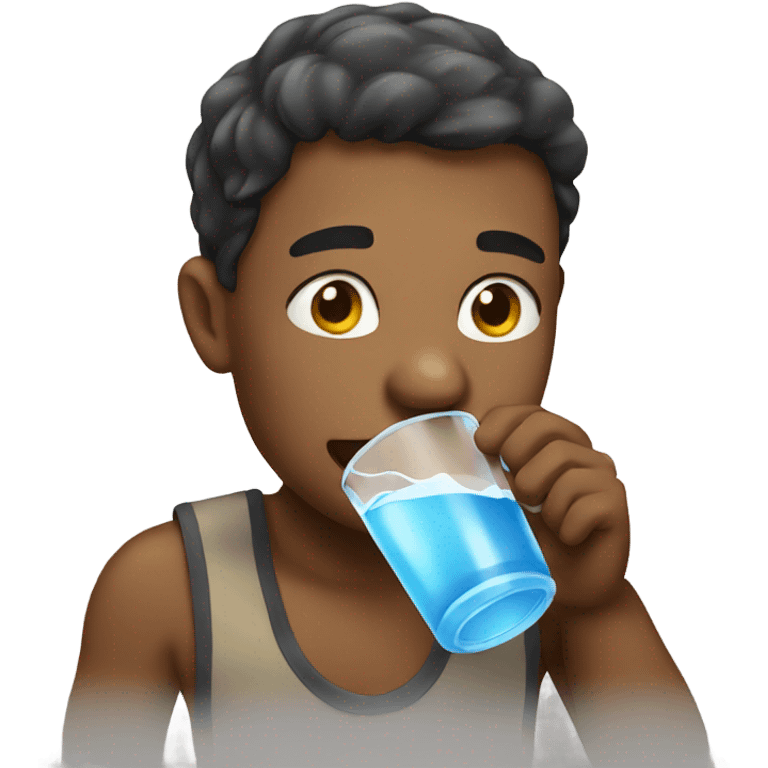 emoji drinking water emoji