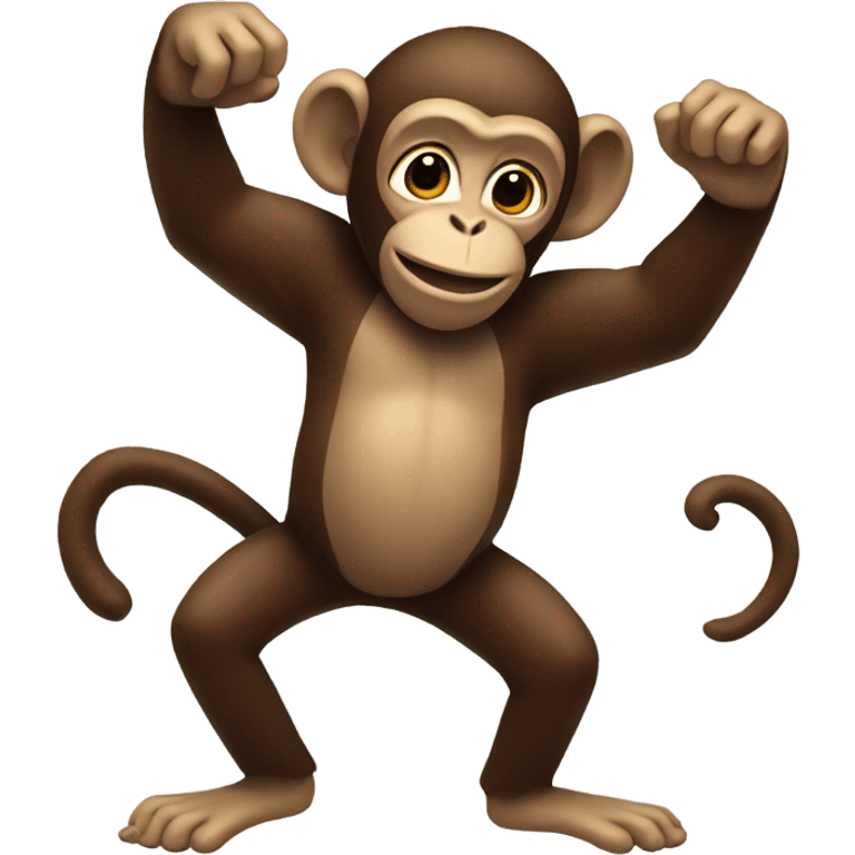 monkey dancing holding beans  emoji