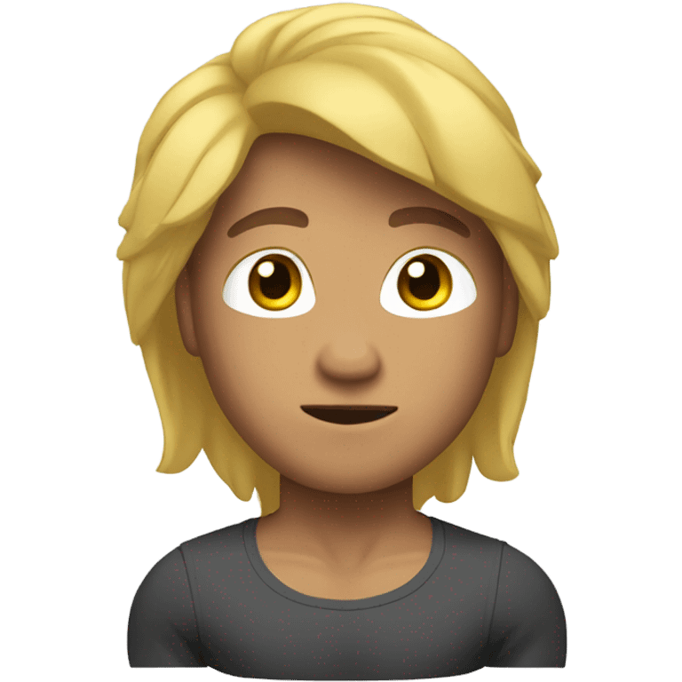 muscular asian personal trainer golden hair emoji