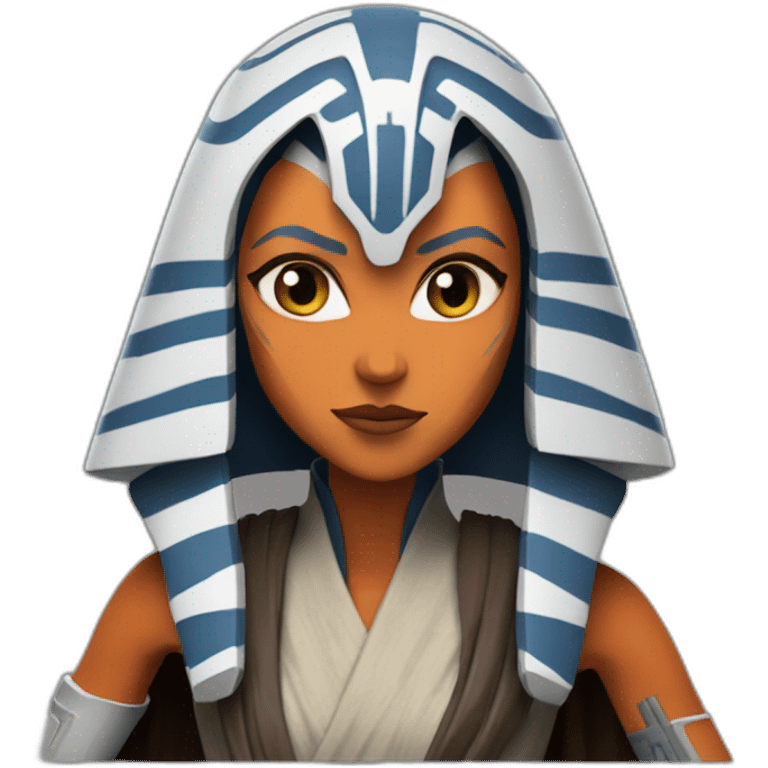 Ahsoka Tano using the Force emoji