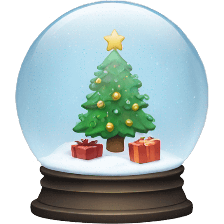 Christmas snowglobe emoji