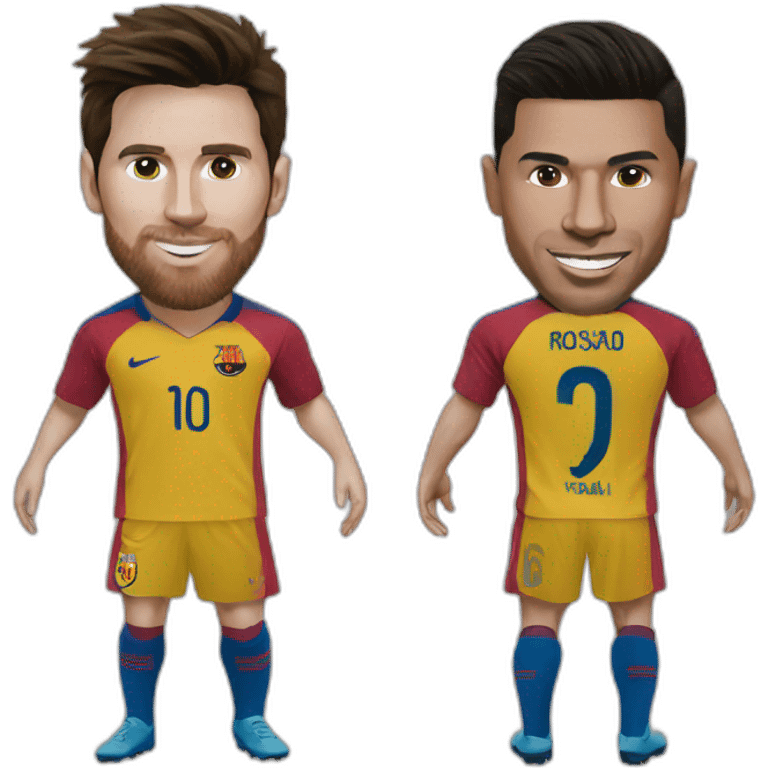 messi ronaldo emoji