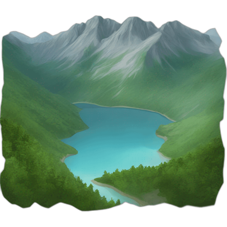 Lac de montagne emoji